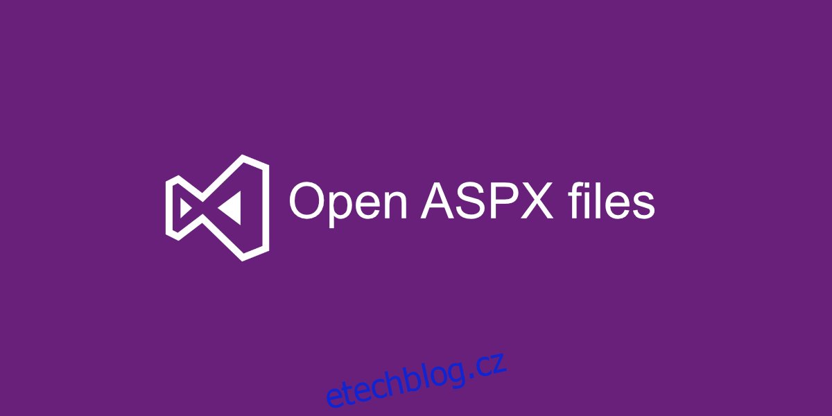 Jak otevřít soubory ASPX