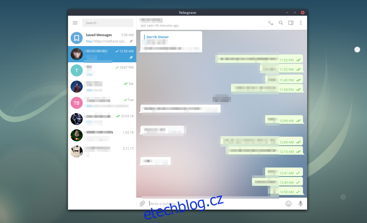   aktualizujte aplikaci Telegram pro linux