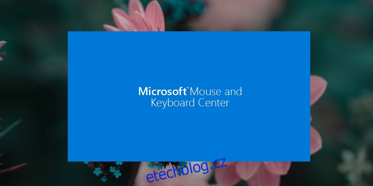 Centrum myši a klávesnice Microsoft