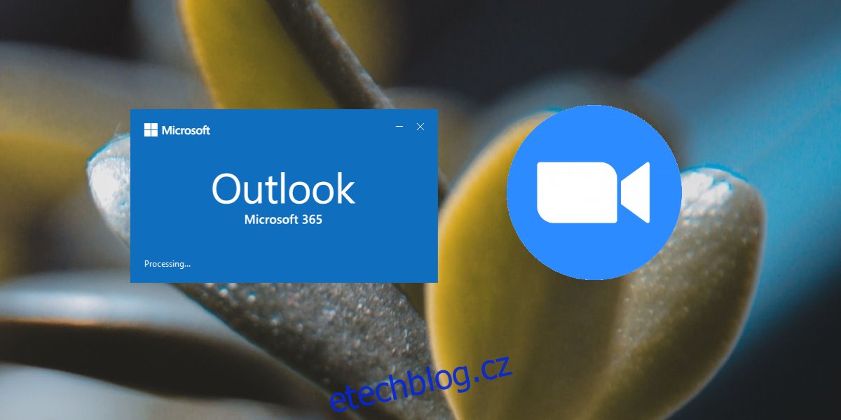 Zoom setkání v aplikaci Outlook