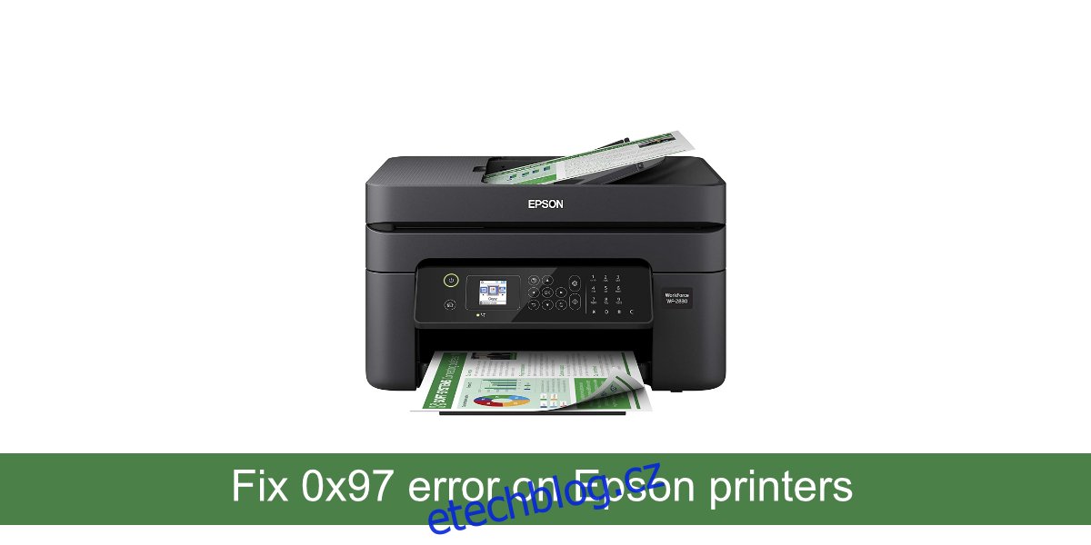 Chyba 0x97 tiskárny Epson
