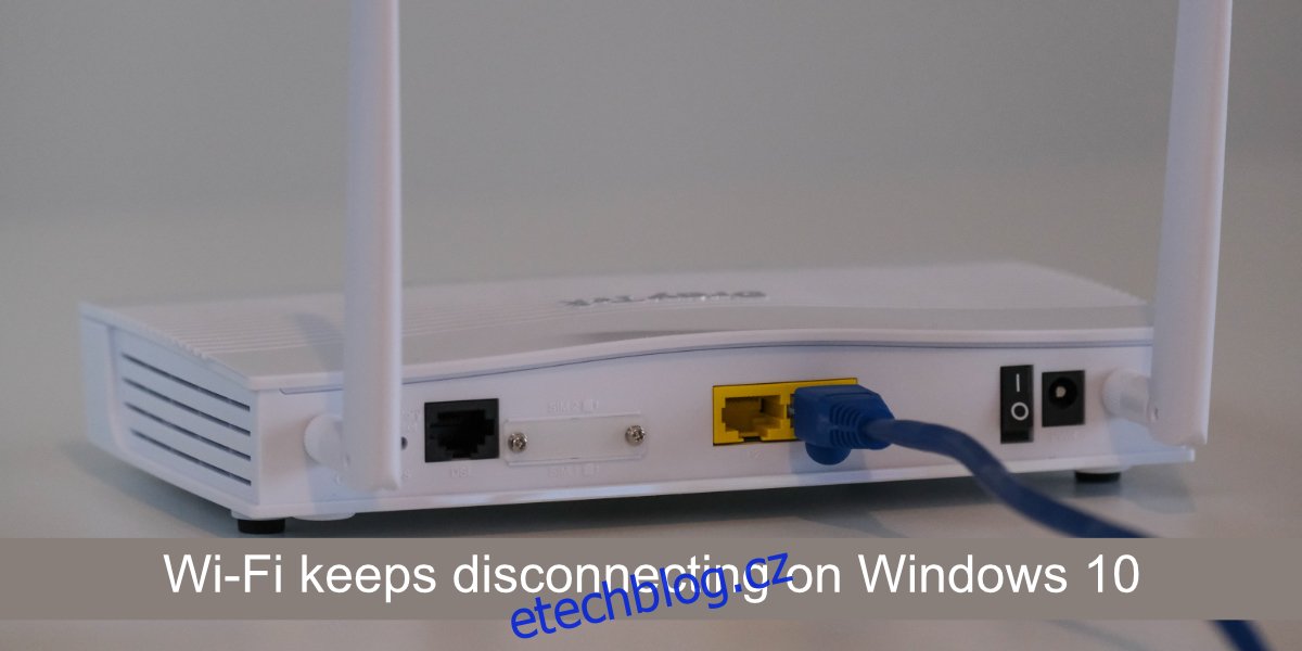 Wi-Fi se ve Windows 10 stále odpojuje