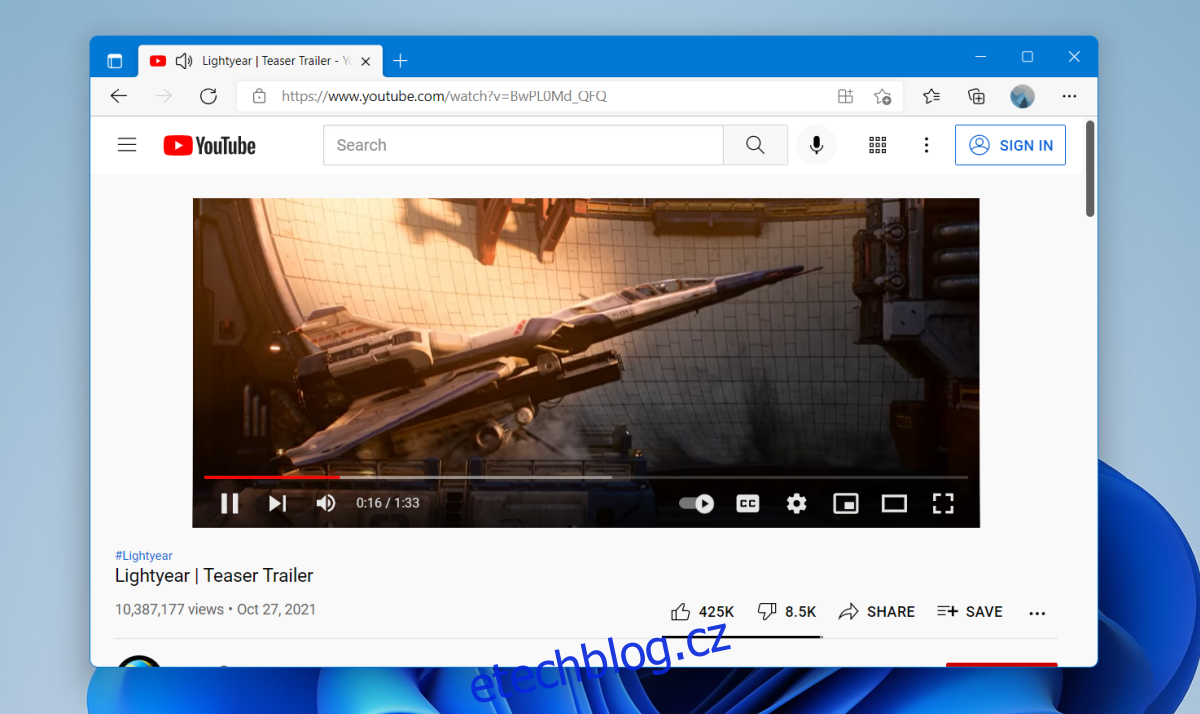 Youtube zaostává ve Windows 11
