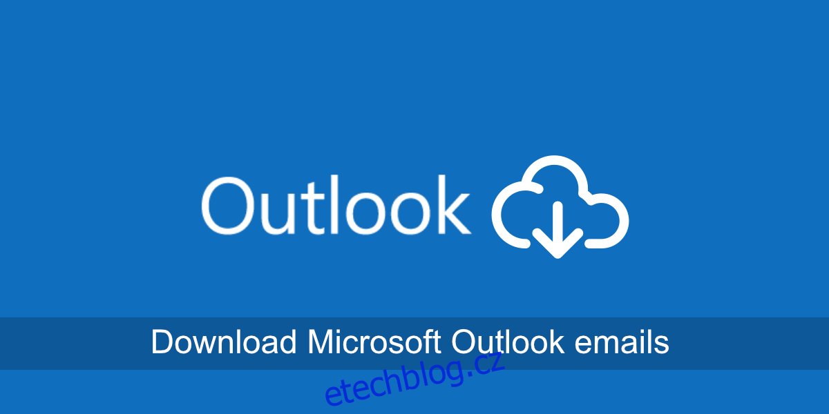 stáhnout e-maily aplikace Microsoft Outlook
