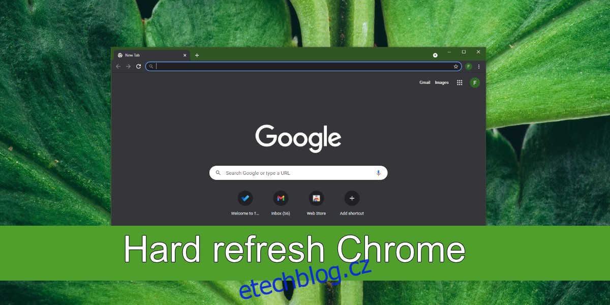 tvrdé obnovení Chrome