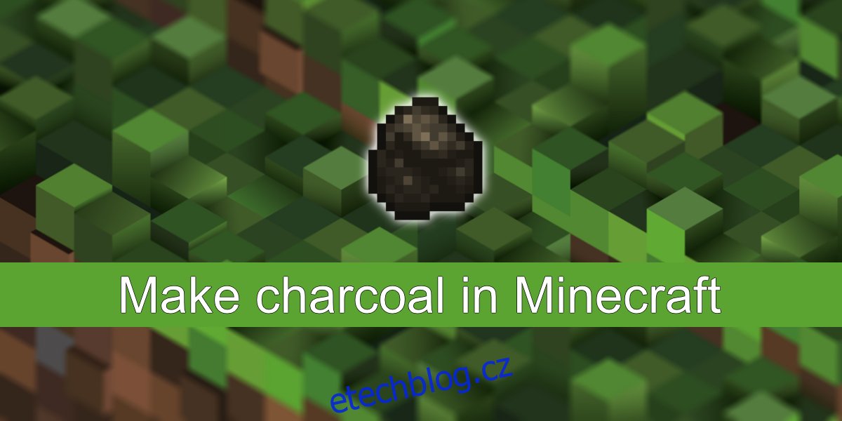 dřevěné uhlí v Minecraftu