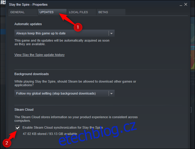 Jak stáhnout uložené hry ze Steam Cloud