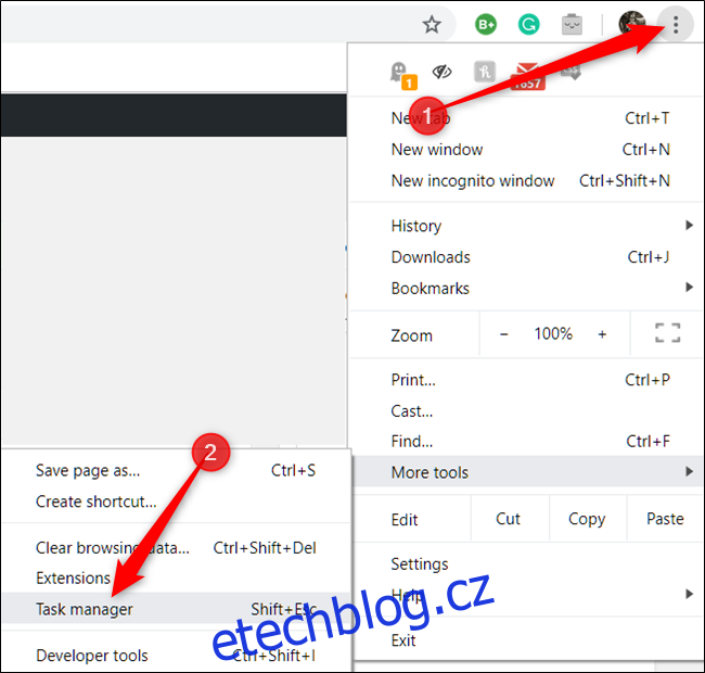 Jak používat vestavěný Správce úloh prohlížeče Chrome