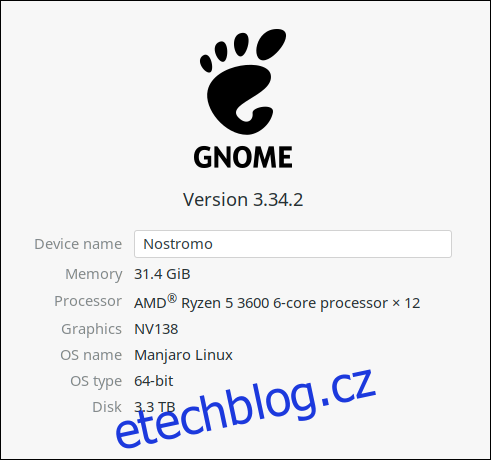 Nastavení GNOME 