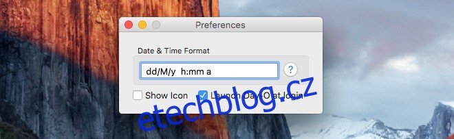 Jak zobrazit datum v krátkém formátu na liště nabídek macOS