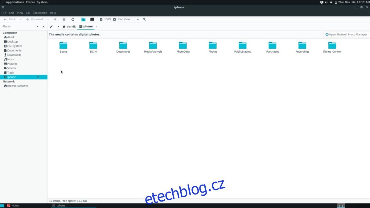 Jak získat přístup k fotografiím a videím na vašem iPhone v systému Linux