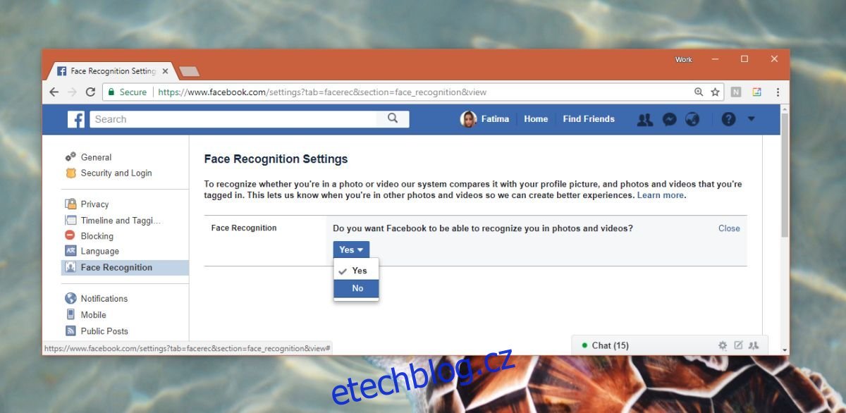 Jak vypnout rozpoznávání obličeje na Facebooku