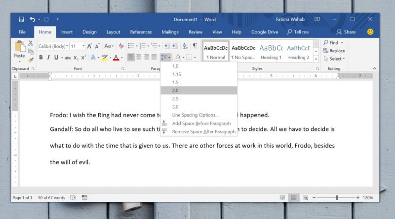 How To Do Double Spacing In Word Online