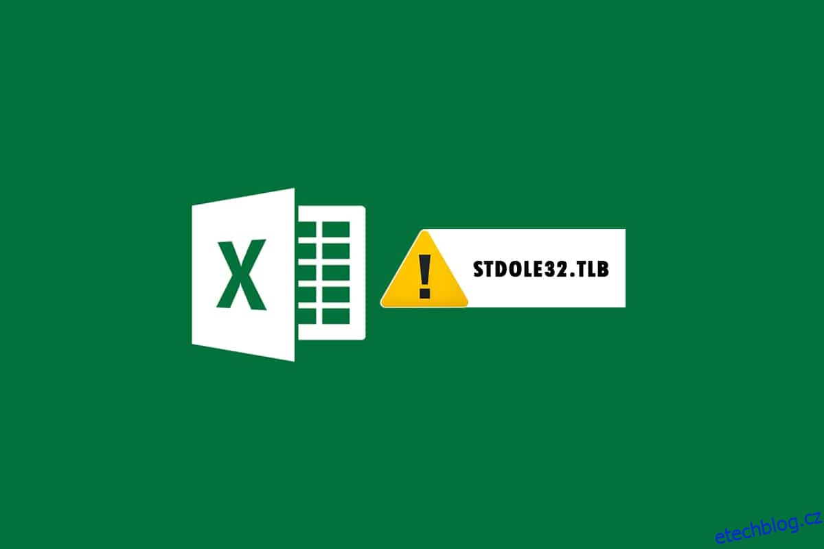 Oprava chyby Excel stdole32.tlb ve Windows 10
