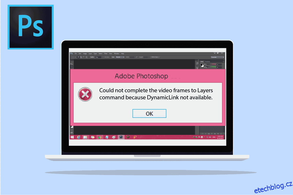 Oprava Photoshop Dynamiclink nedostupná ve Windows 10