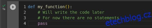 Jak používat příkaz ‚Pass‘ v Pythonu