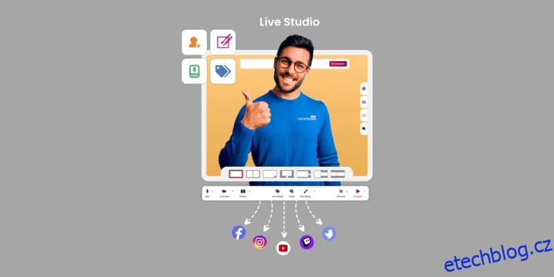 Řešení All-in-One pro živé vysílání