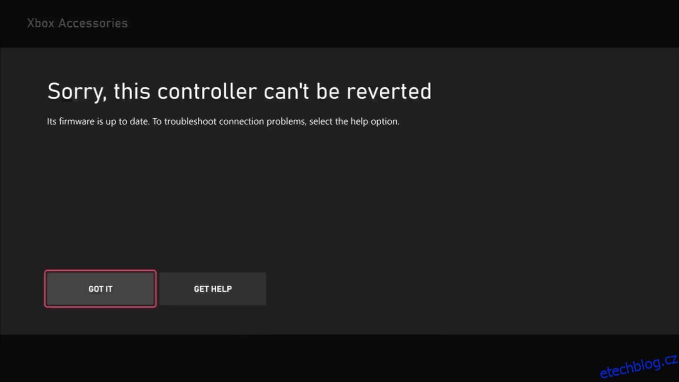 Jak vrátit aktualizaci bezdrátového ovladače Xbox na vašem Xboxu Series X|S